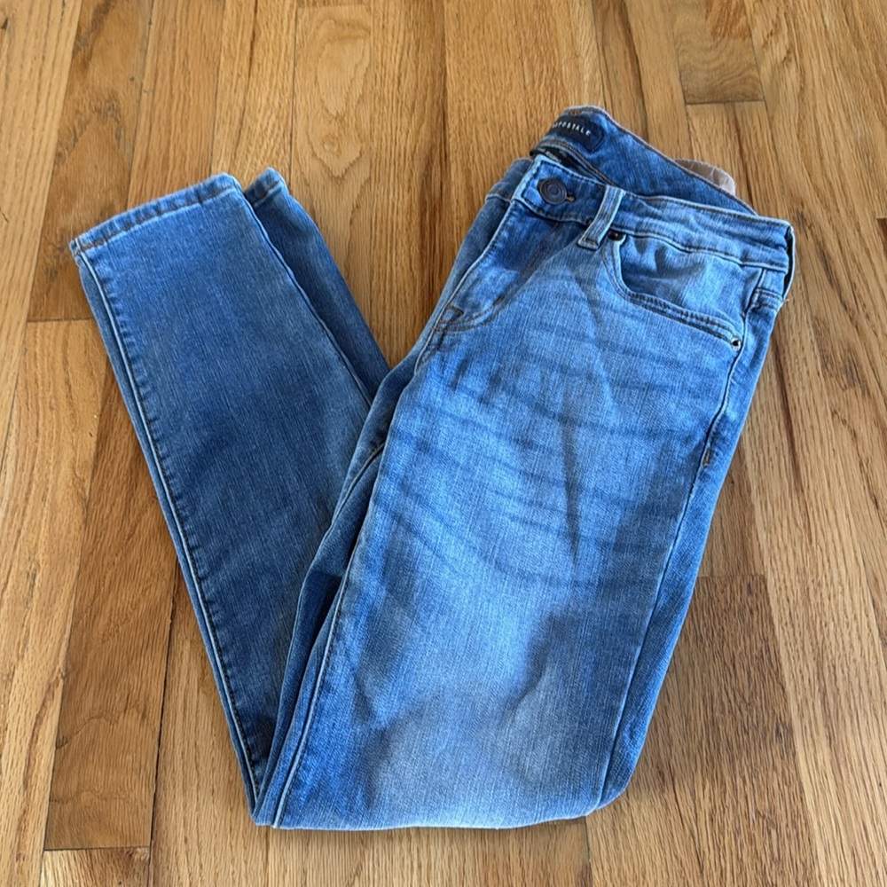 AEROPOSTALE Low Rise Jegging, Size 4 Regular Blue Denim